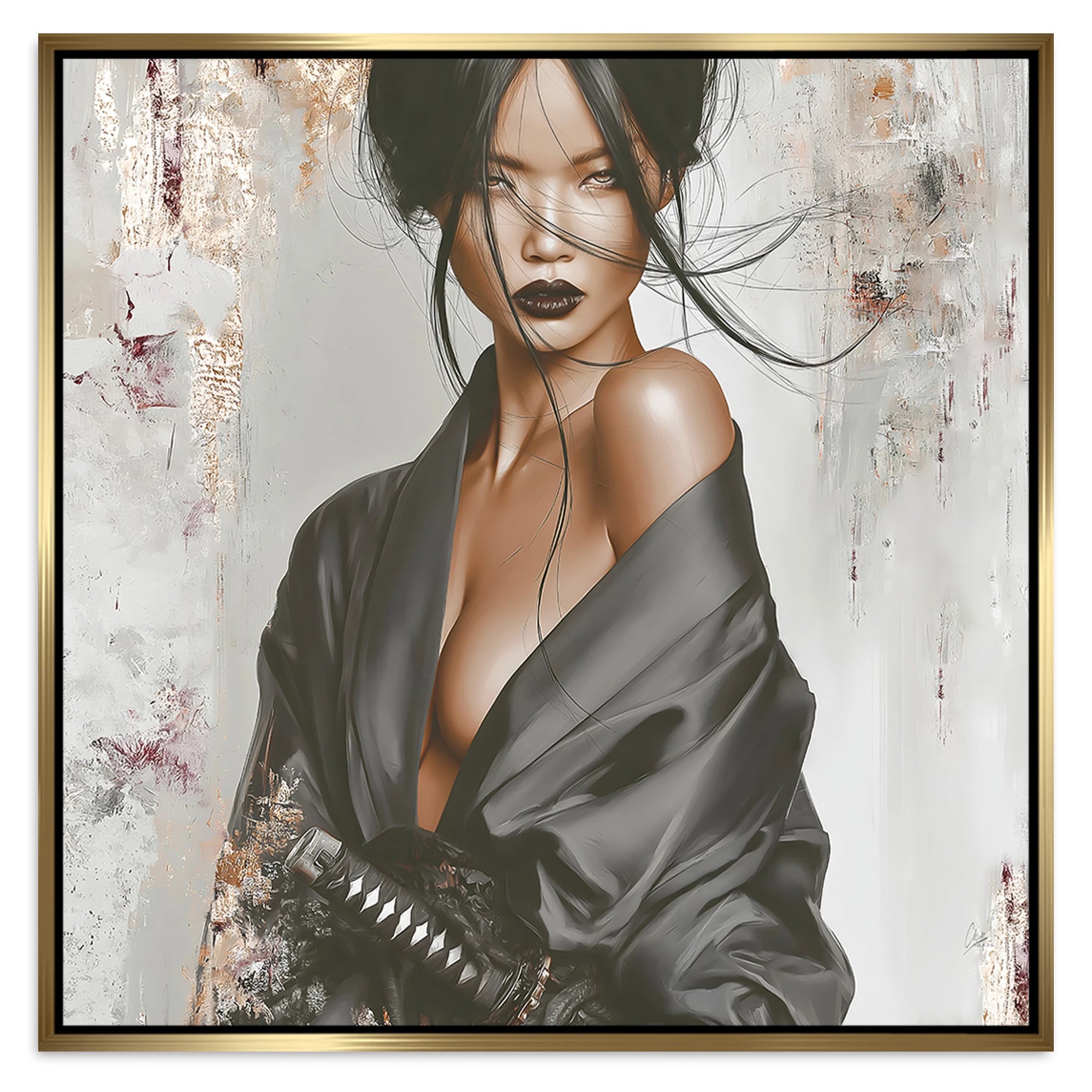 Velvet Katana Alu Dibond Wandbild