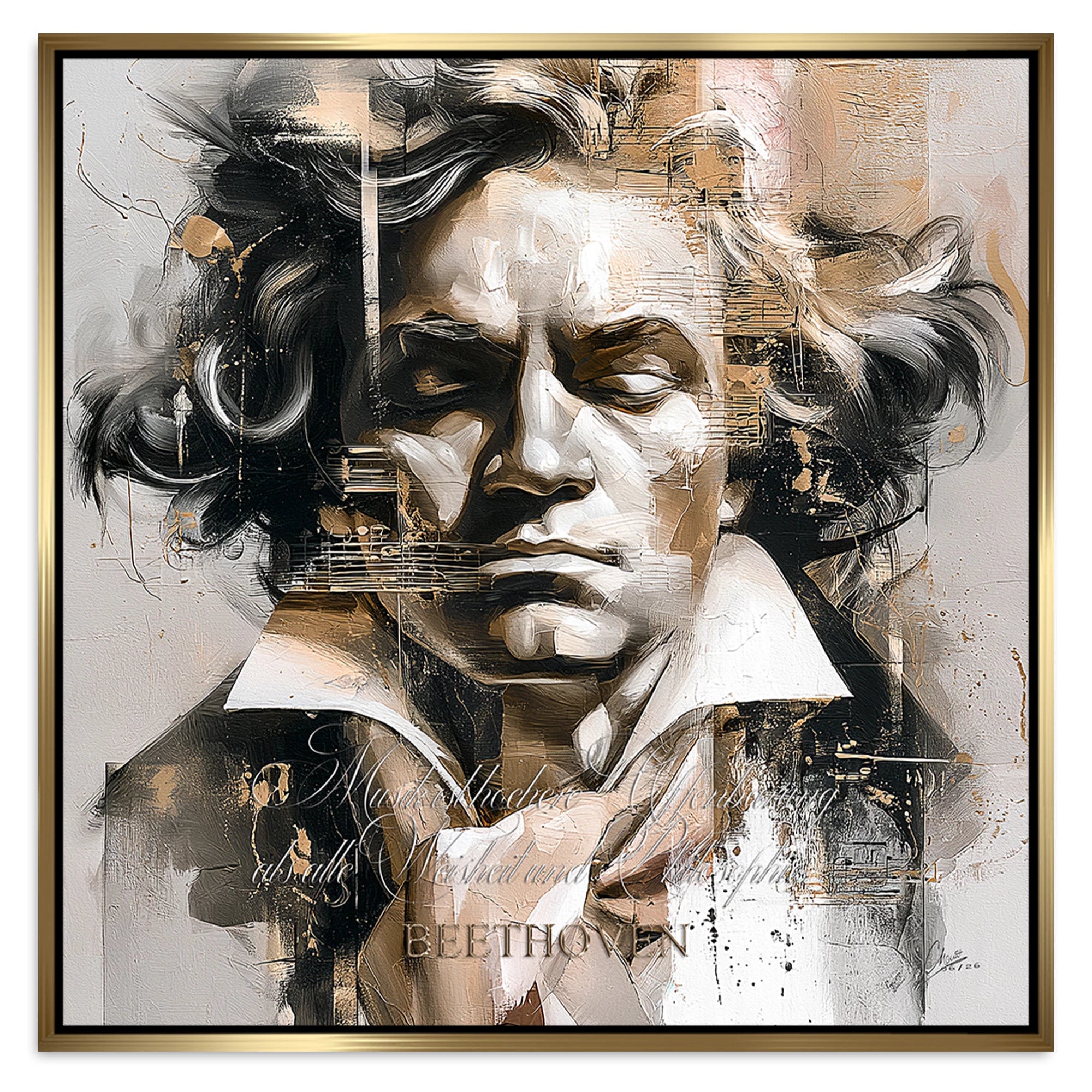 Beethoven Opus Alu Dibond Wandbild