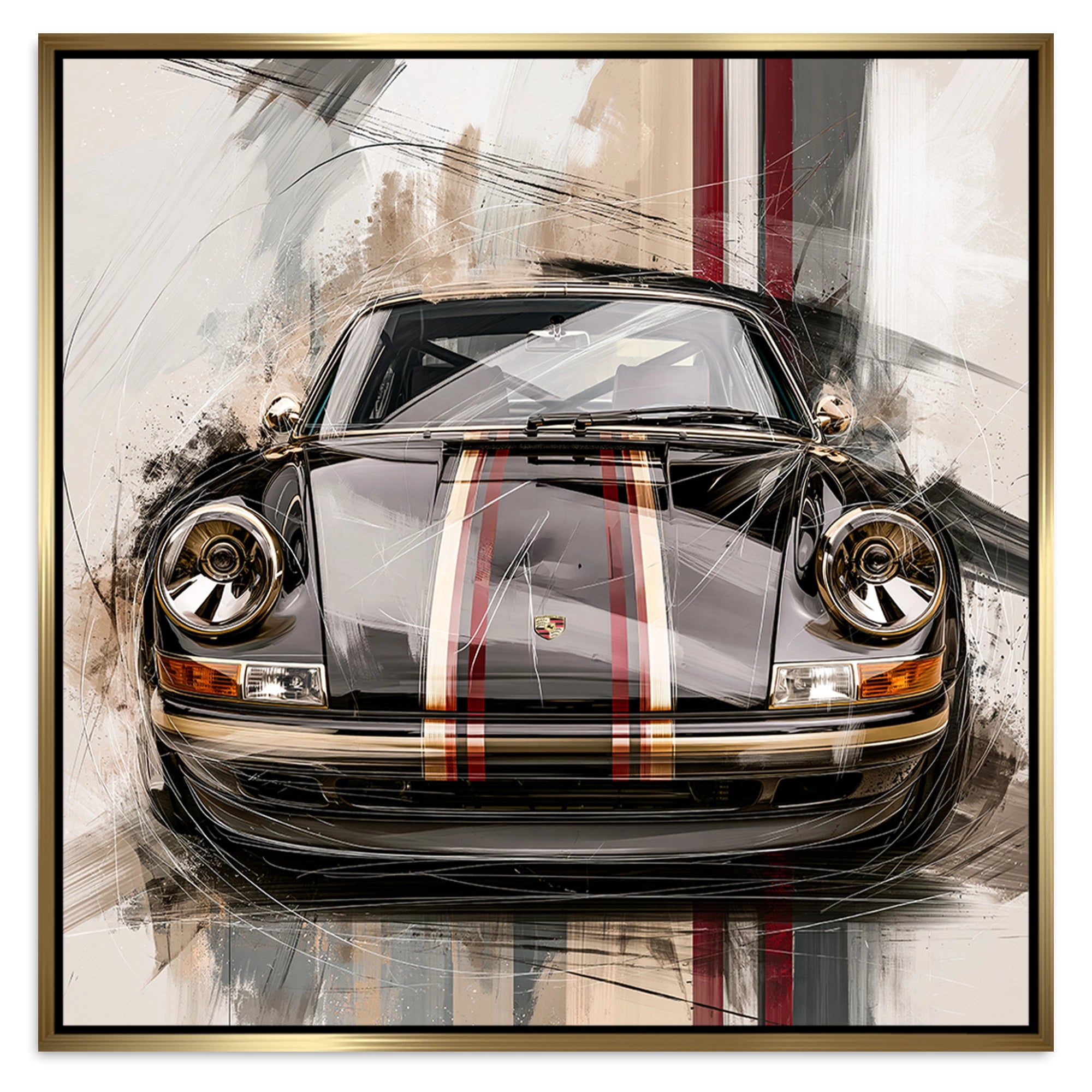 Porsche 911 Noble Alu Dibond Wandbild