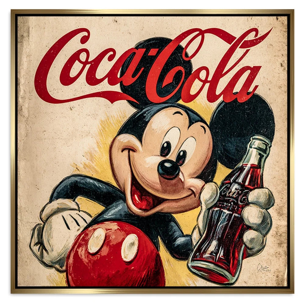 Micky Coke Alu Dibond Bild