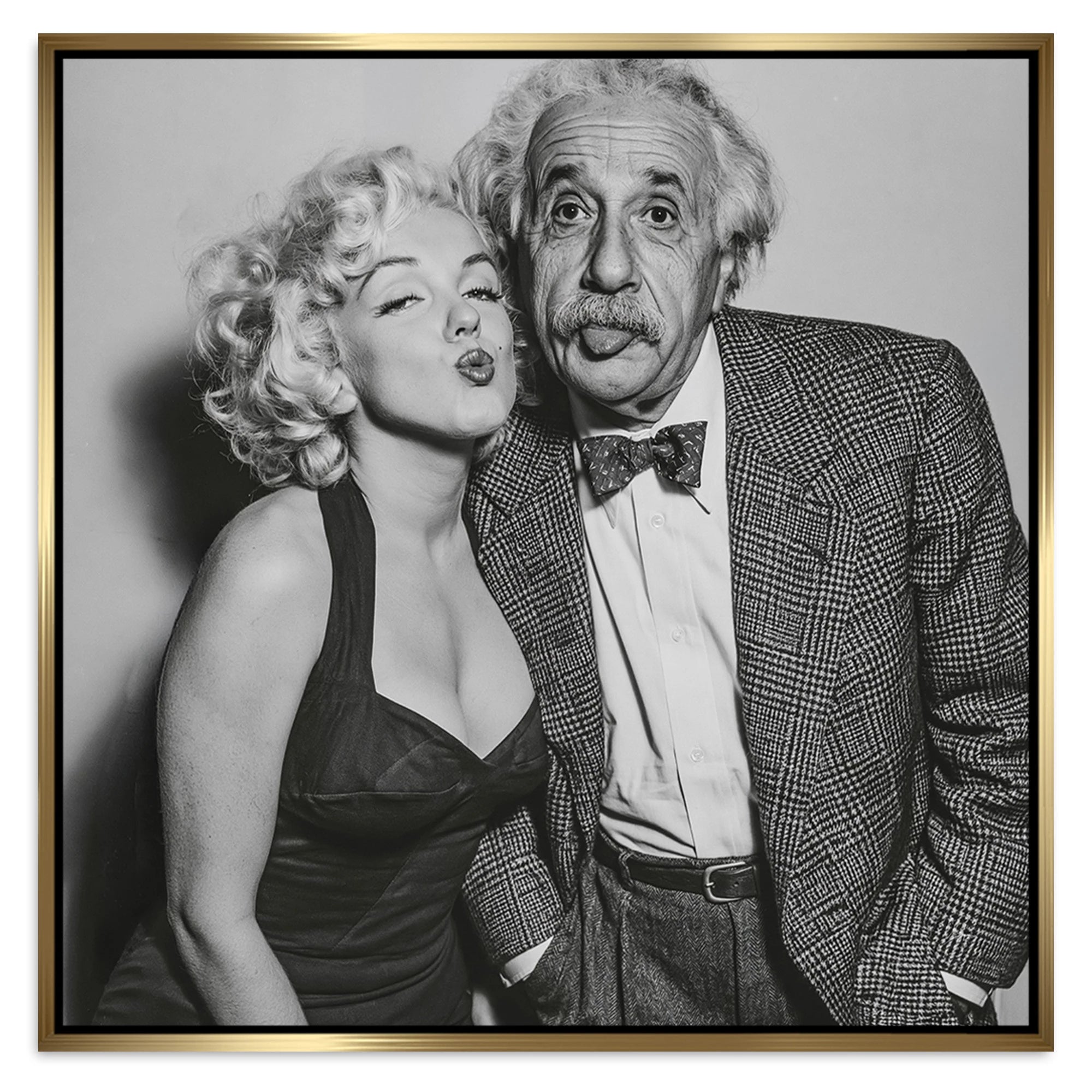 Einstein Monroe Twist Alu Dibond Wandbild