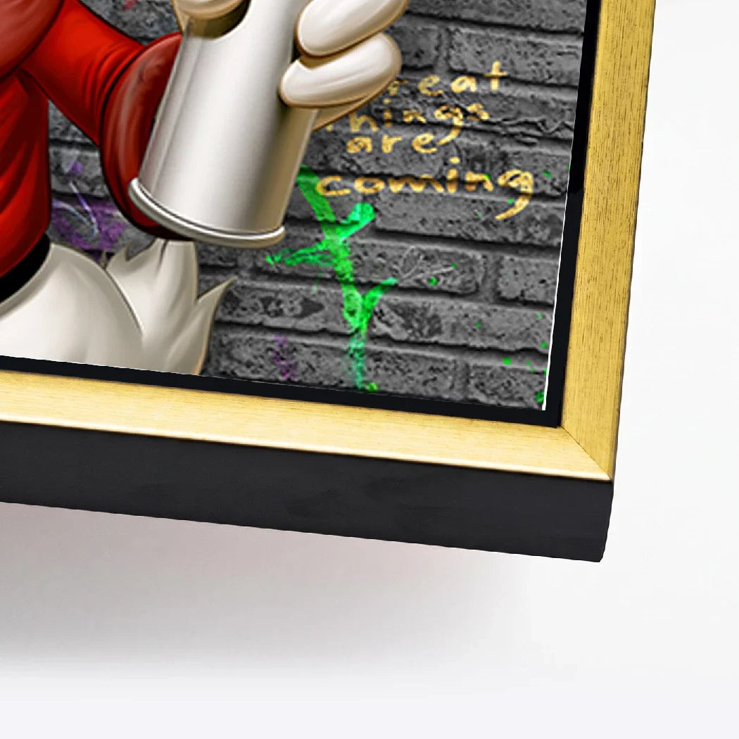 Dagobert Duck Street Money AluDibond Wandbild