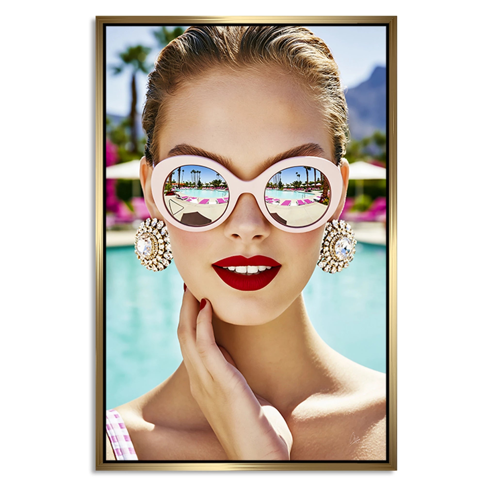 Sunny Glam Alu Dibond Wandbild