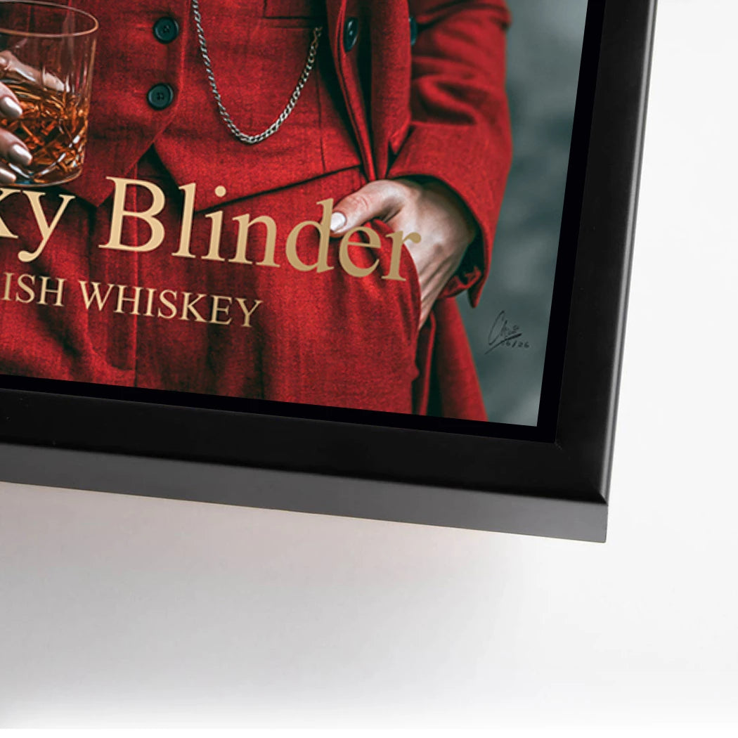 Peaky Blinder Lady Alu Dibond Wandbild