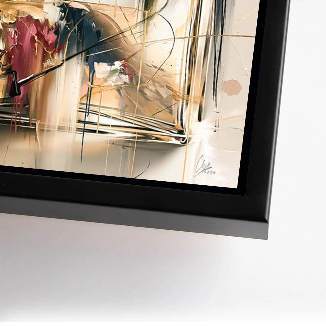 Chanel Goldflakon Alu Dibond Wandbild