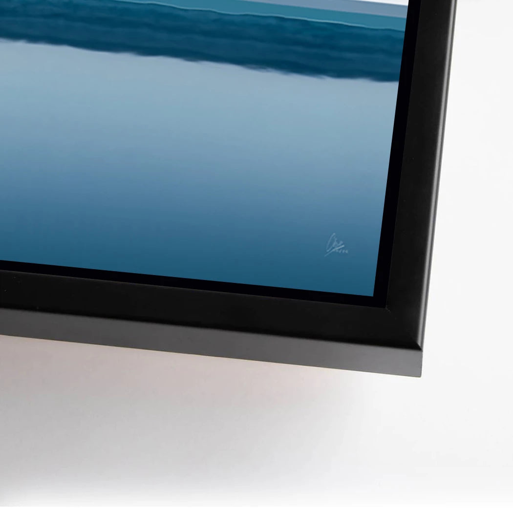 Blue Silence Alu Dibond Wandbild