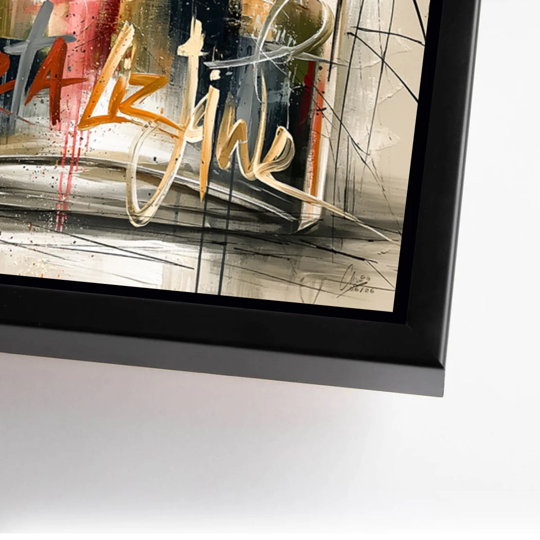 Chanel Graffiti Alu Dibond Wandbild