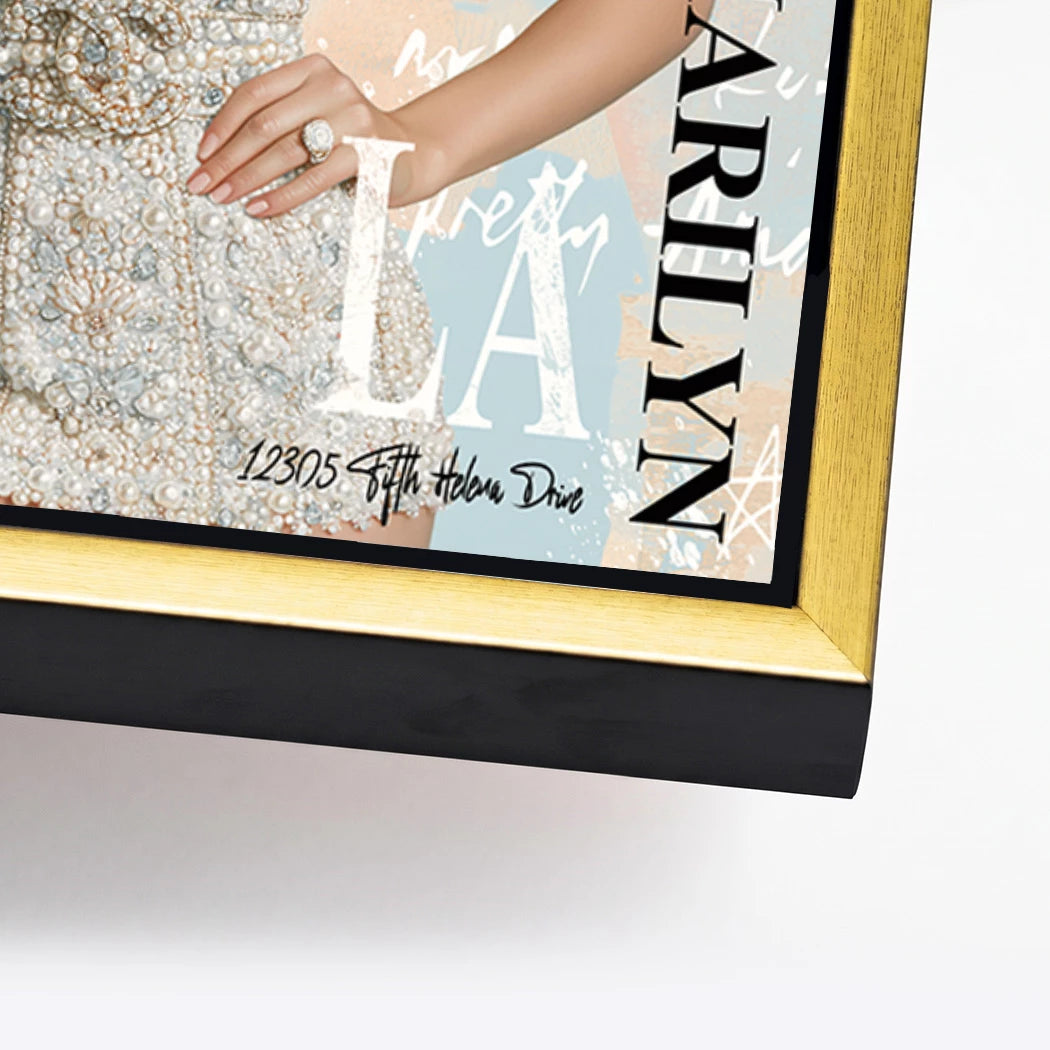 Marilyn Eis Glamour Alu Dibond Wandbild