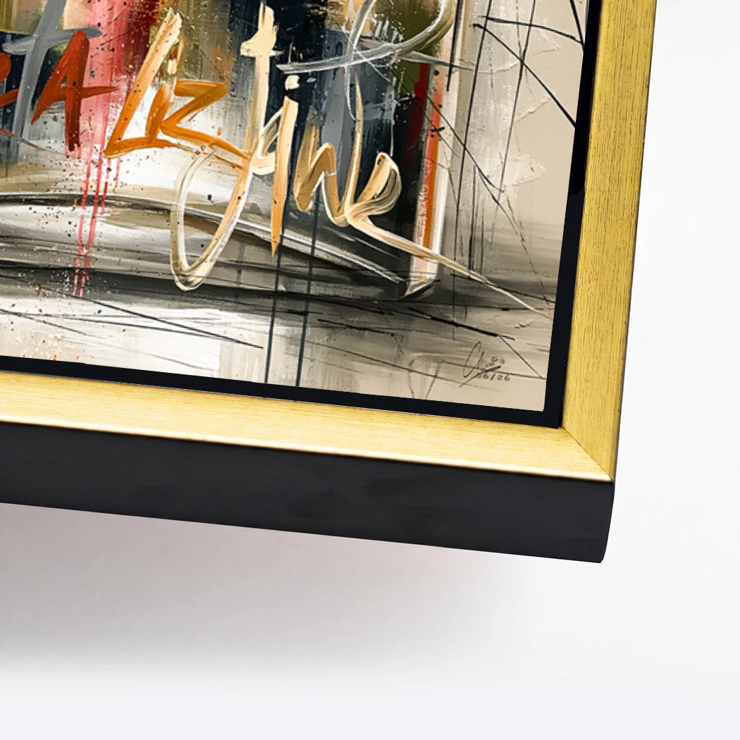 Chanel Graffiti Alu Dibond Wandbild