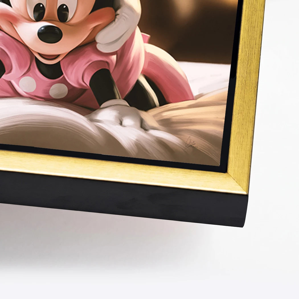 Mickey & Minnie Teamwork Alu Dibond Wandbild