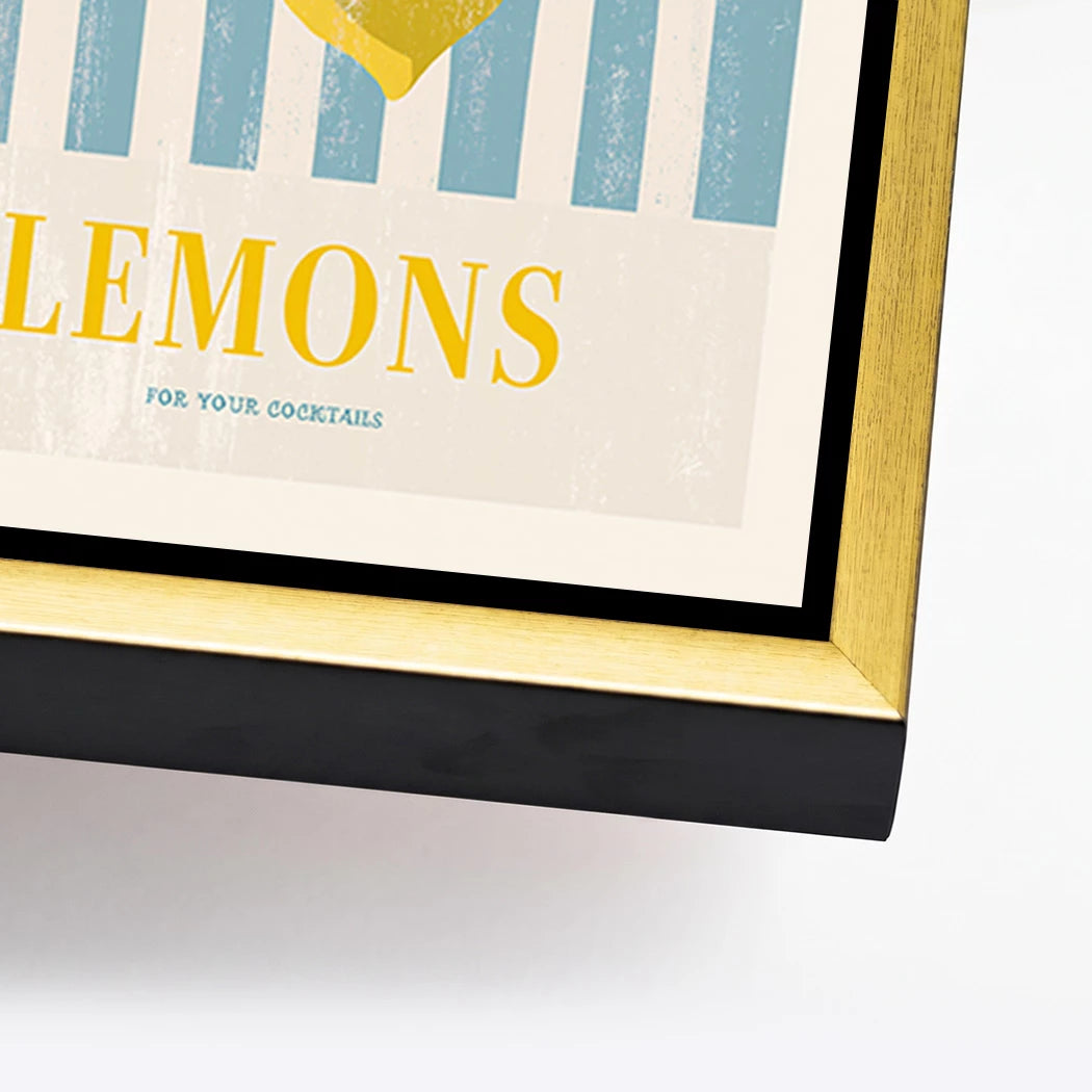 Lemons Cocktail Alu Dibond Wandbild