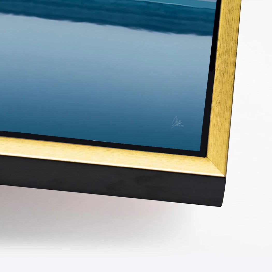 Blue Silence Alu Dibond Wandbild
