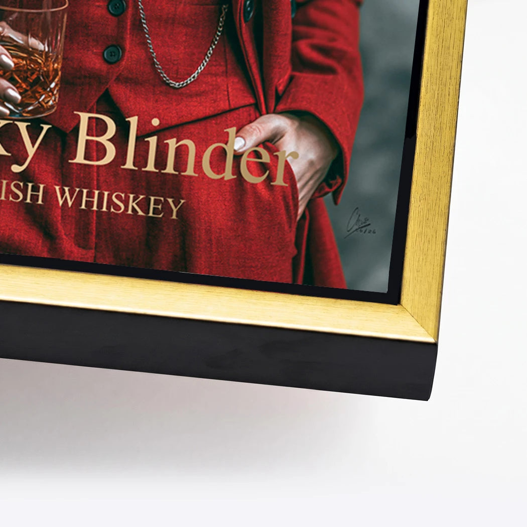 Peaky Blinder Lady Alu Dibond Wandbild