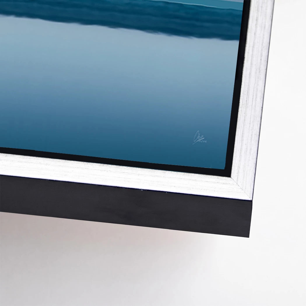 Blue Silence Alu Dibond Wandbild