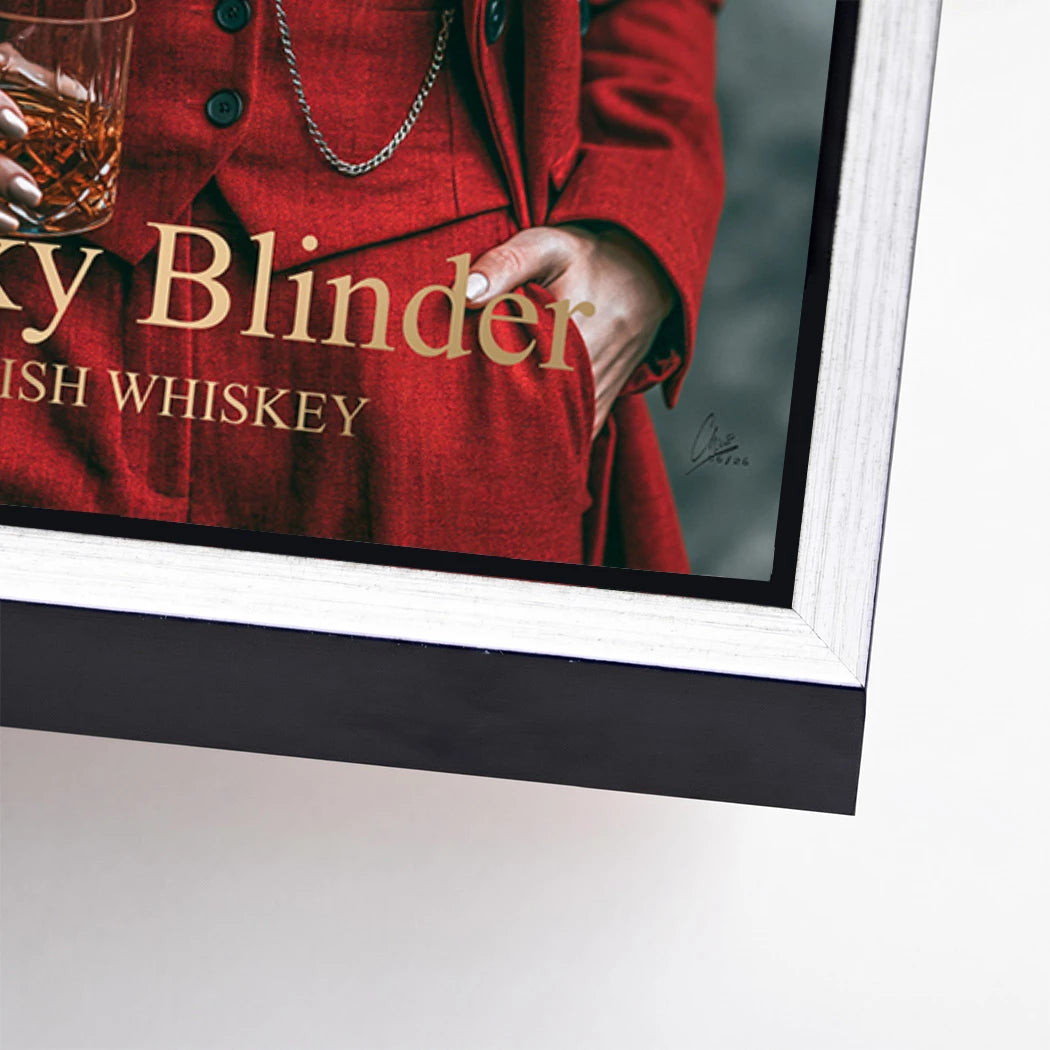Peaky Blinder Lady Alu Dibond Wandbild