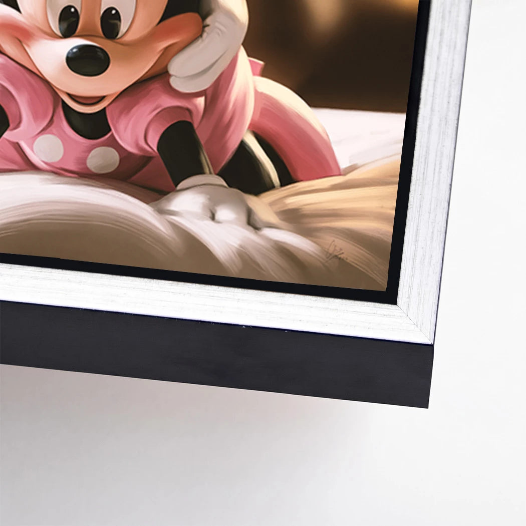 Mickey & Minnie Teamwork Alu Dibond Wandbild
