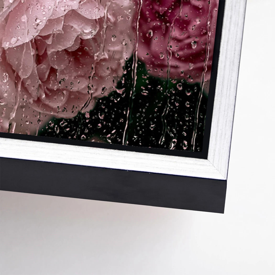 Chanel Rosenregen Alu Dibond Wandbild