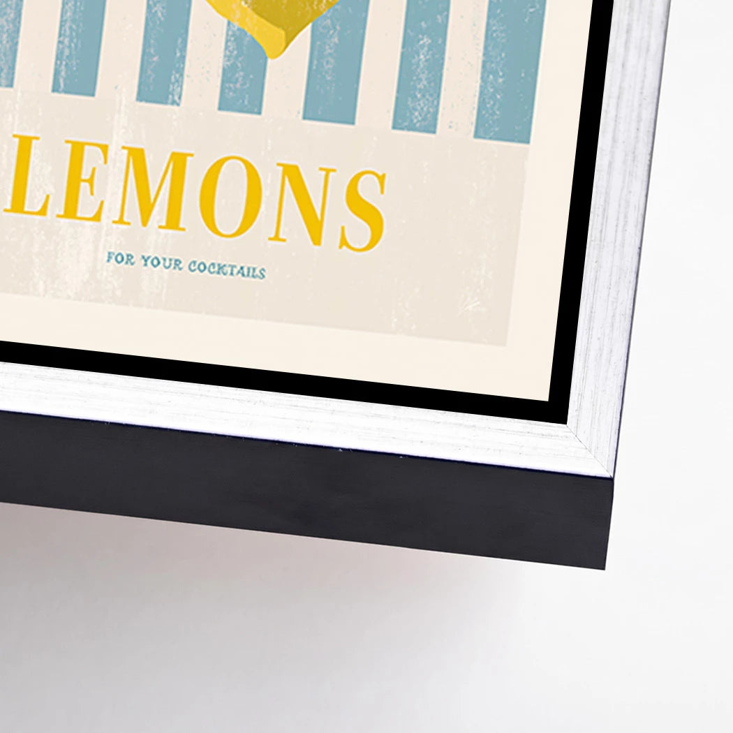 Lemons Cocktail Alu Dibond Wandbild