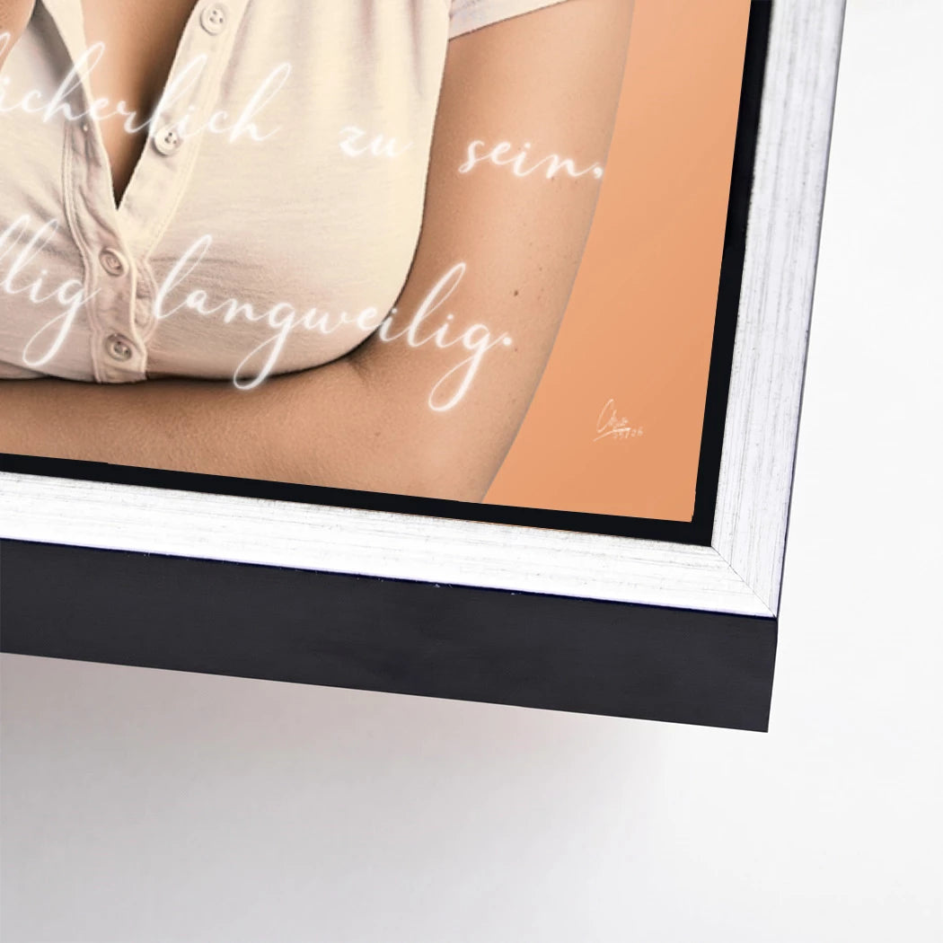 Marilyn Monroe Statement Alu Dibond Wandbild