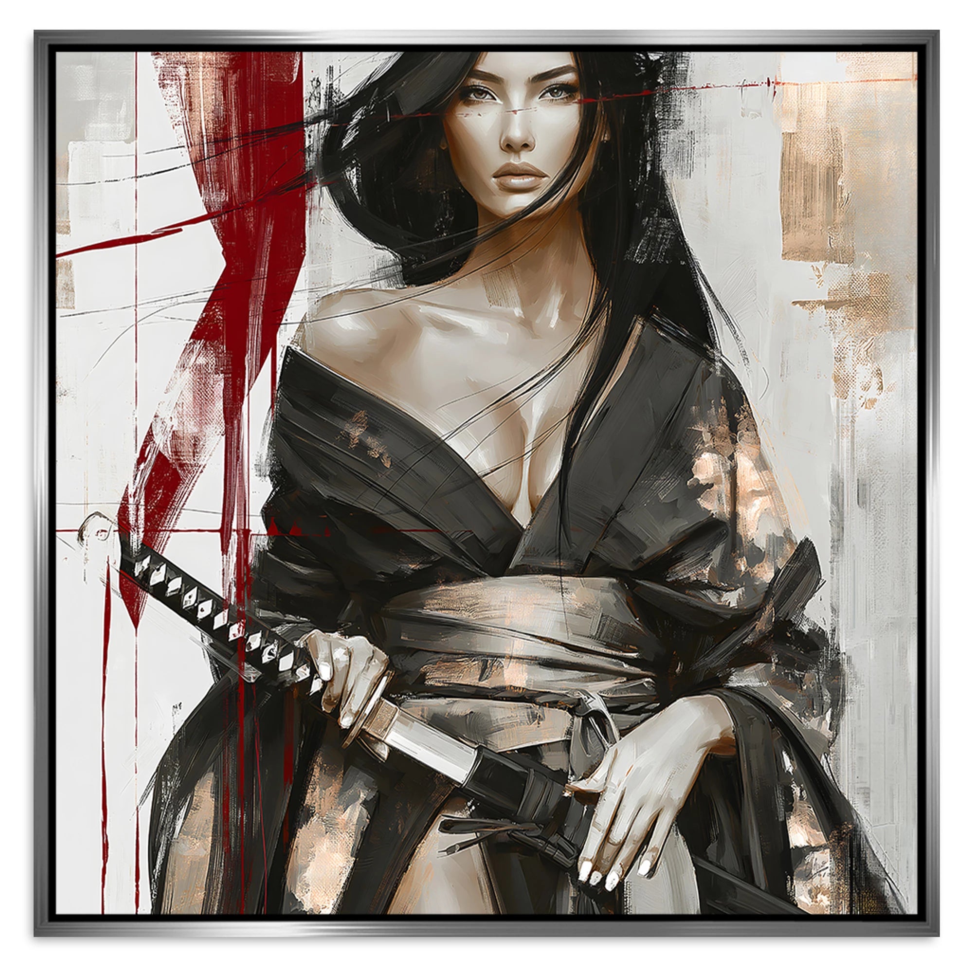 Scarlet Katana Alu Dibond Wandbild