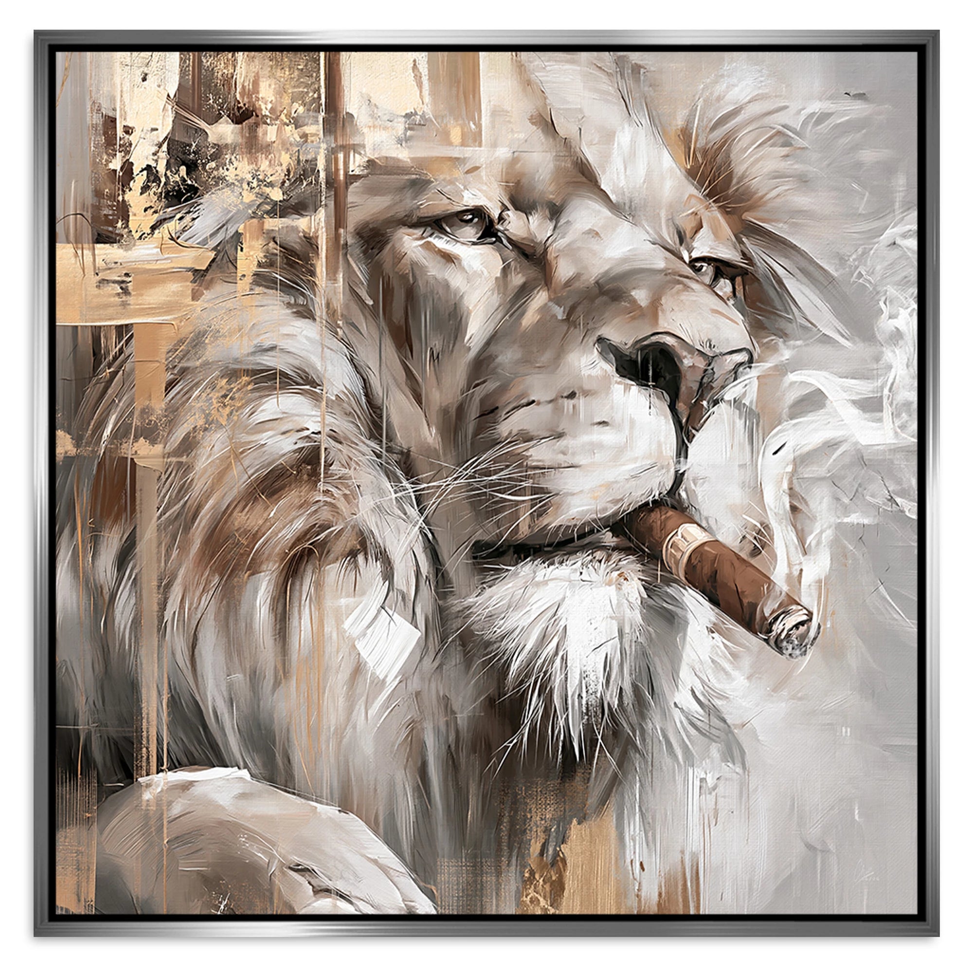 Royal Lion Alu Dibond Wandbild