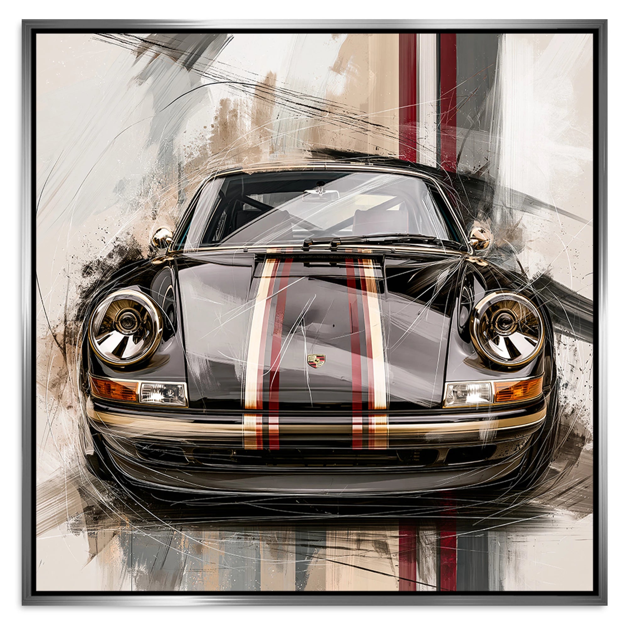 Porsche 911 Noble Alu Dibond Wandbild