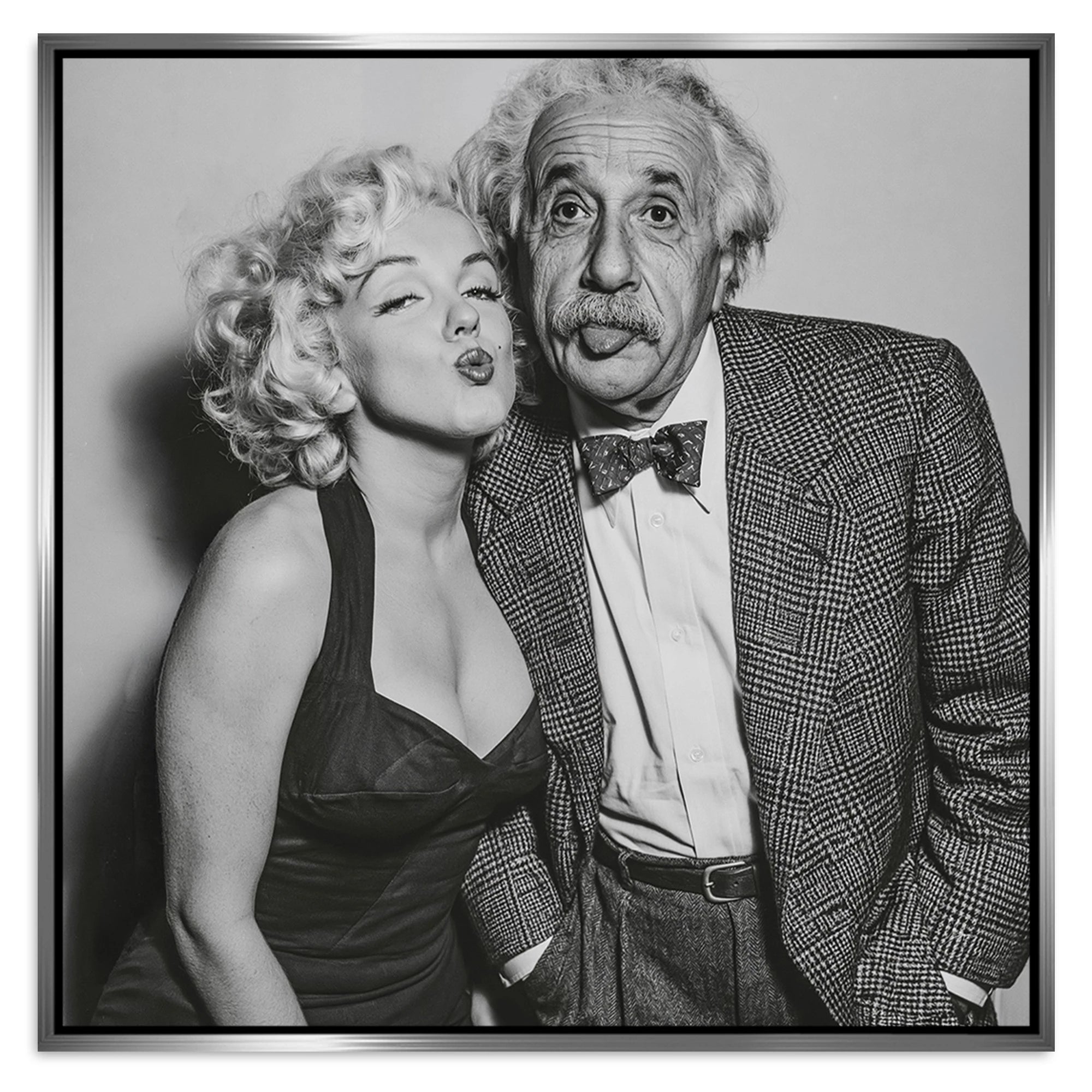 Einstein Monroe Twist Alu Dibond Wandbild