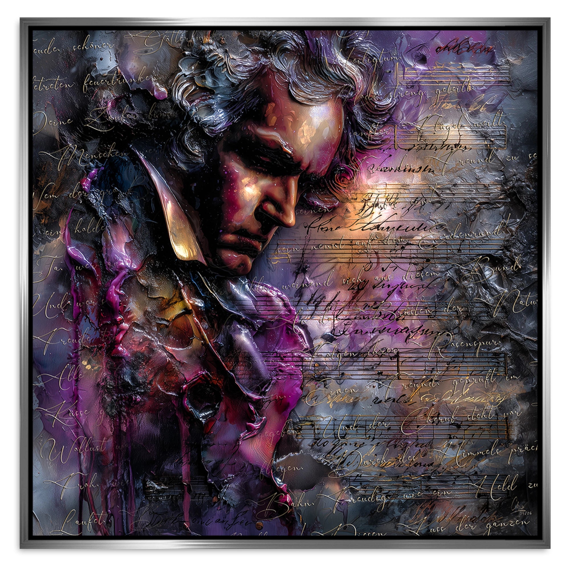Beethoven Sinfonie Alu Dibond Wandbild