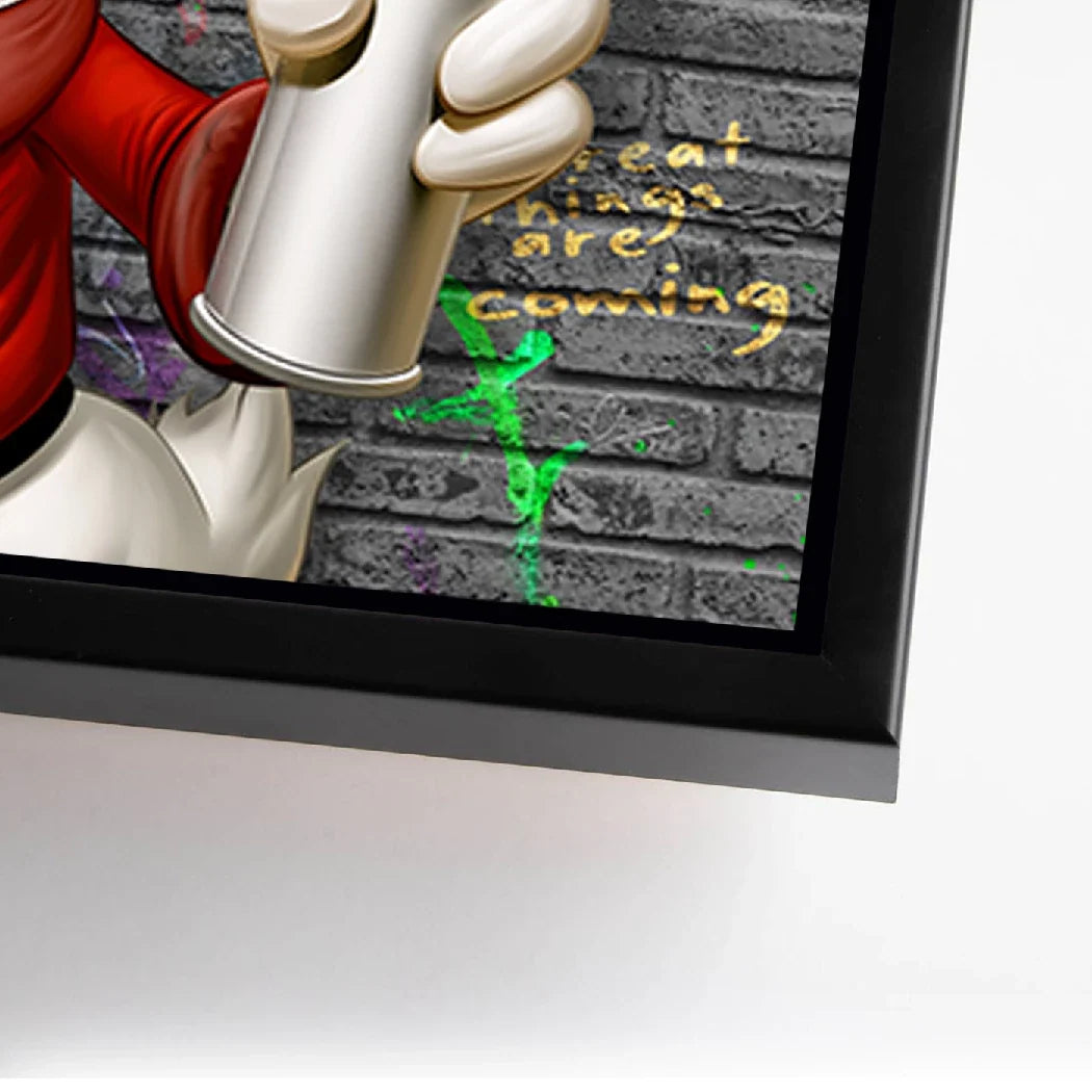 Dagobert Duck Street Money AluDibond Wandbild