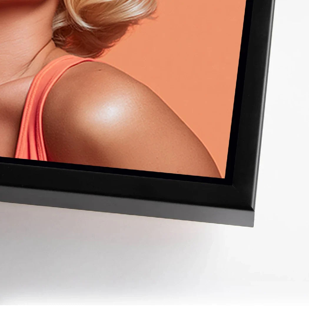 Marilyn Monroe Star Kiss AluDibond Wandbild