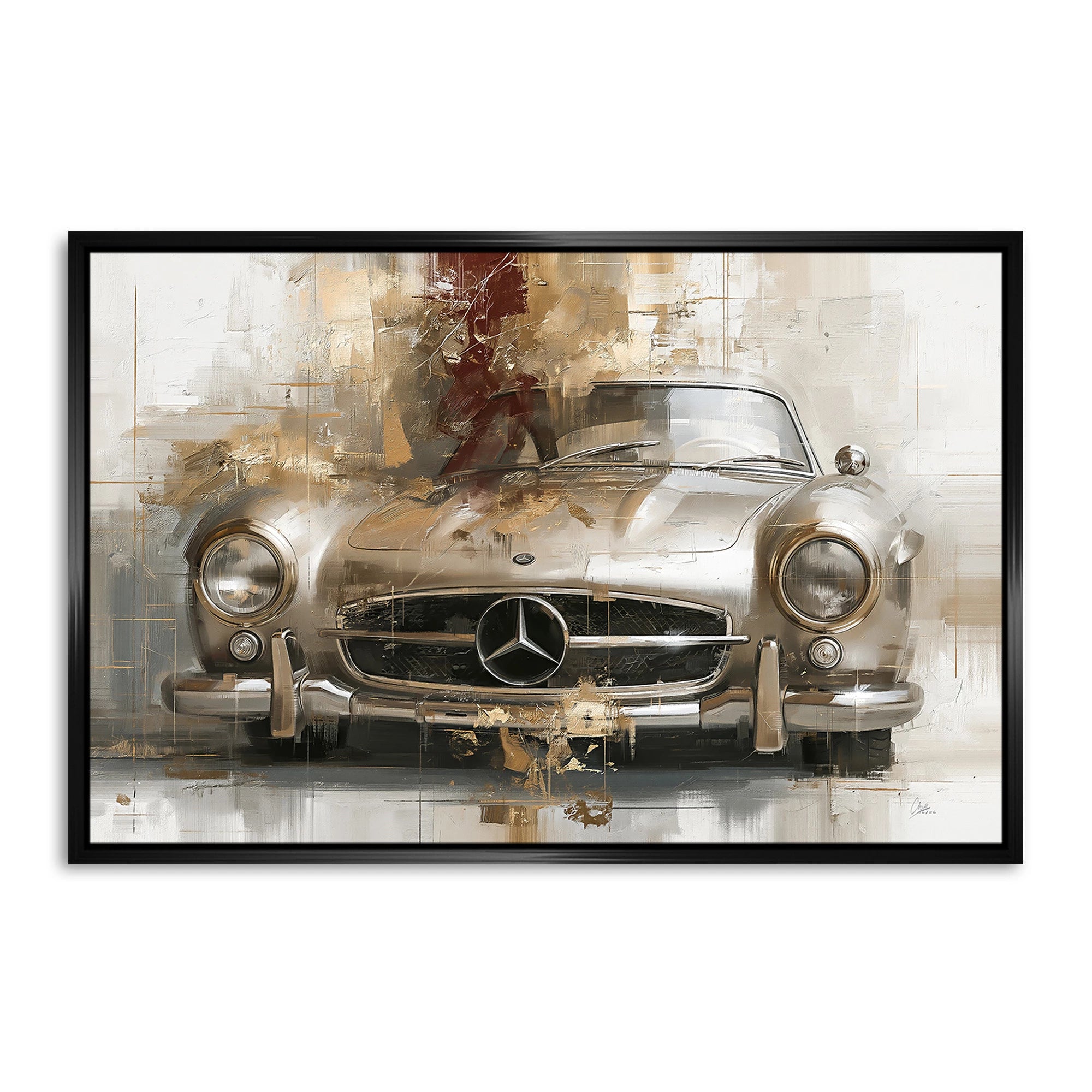 Mercedes 300SL Legende AluDibond Wandbild