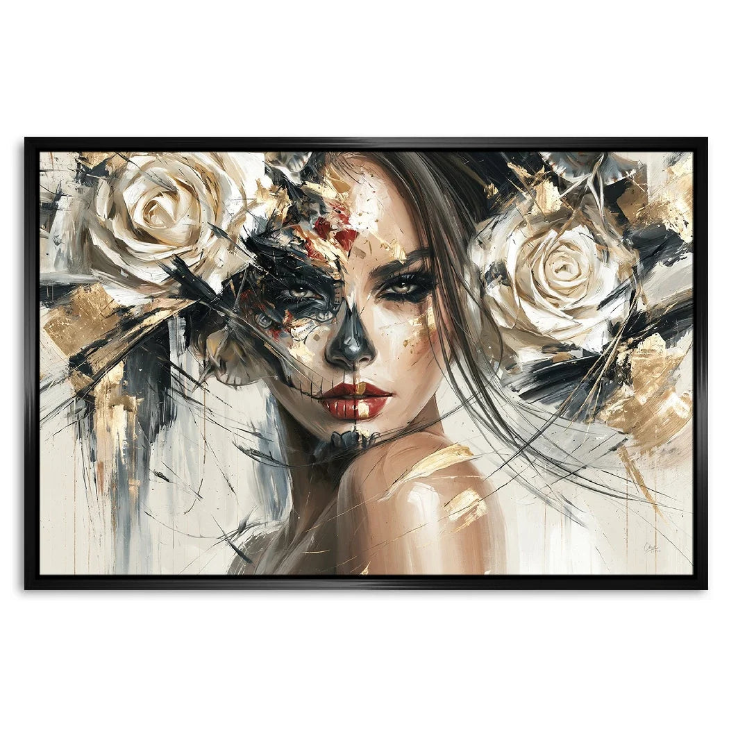La Catrina Dark Romance AluDibond Wandbild