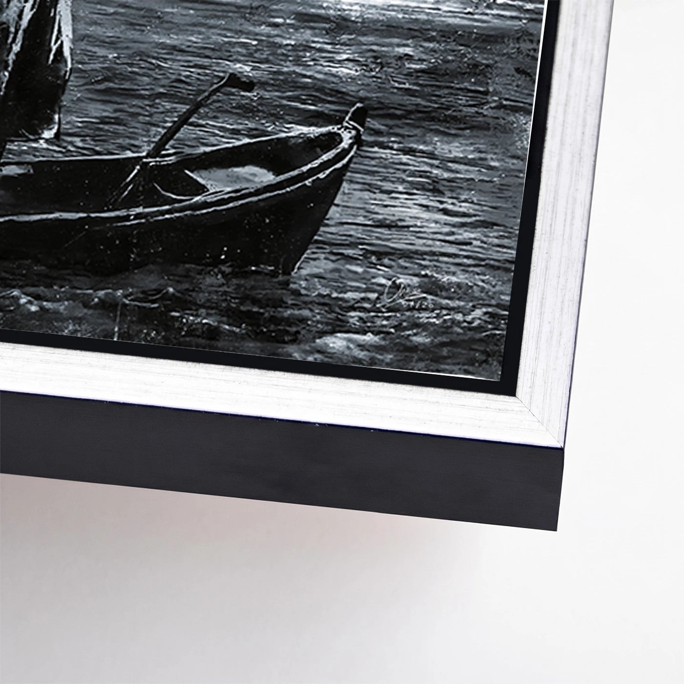 To the Moon Banksy Style AluDibond Wandbild