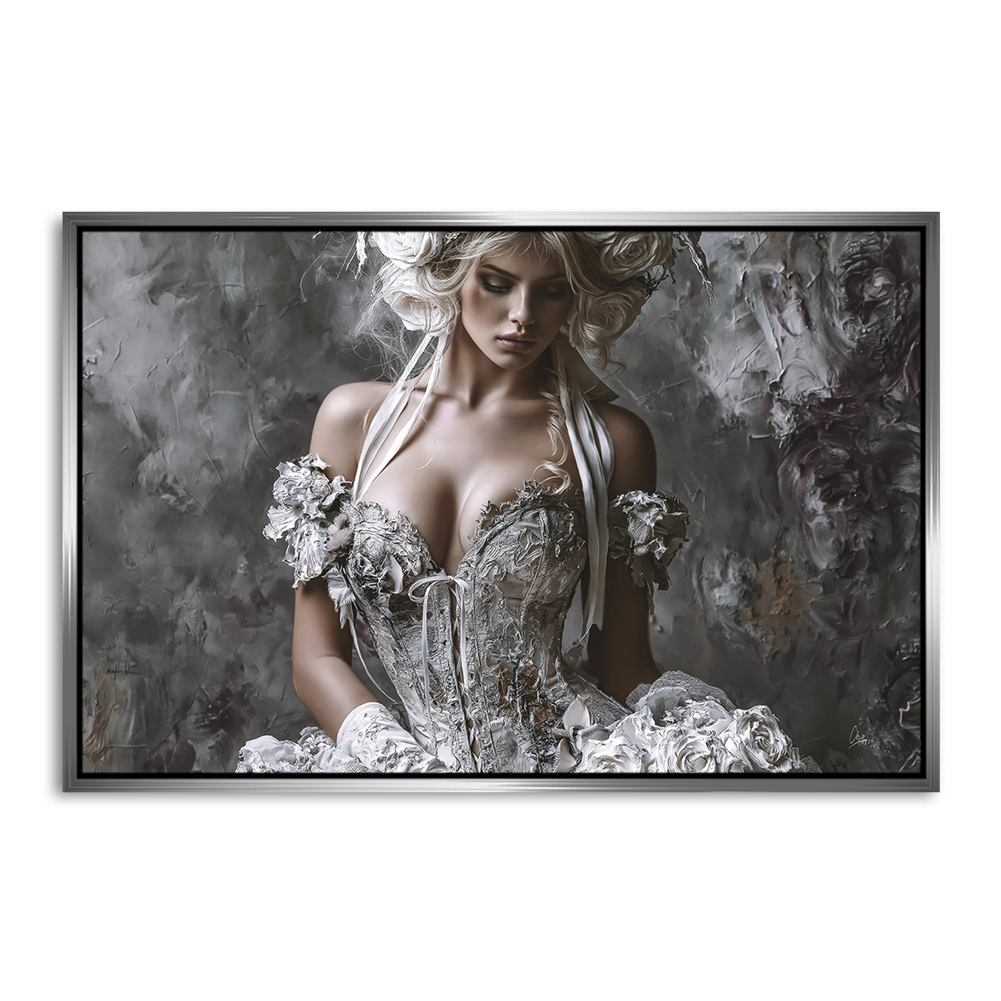 Rosen Couture AluDibond Wandbild