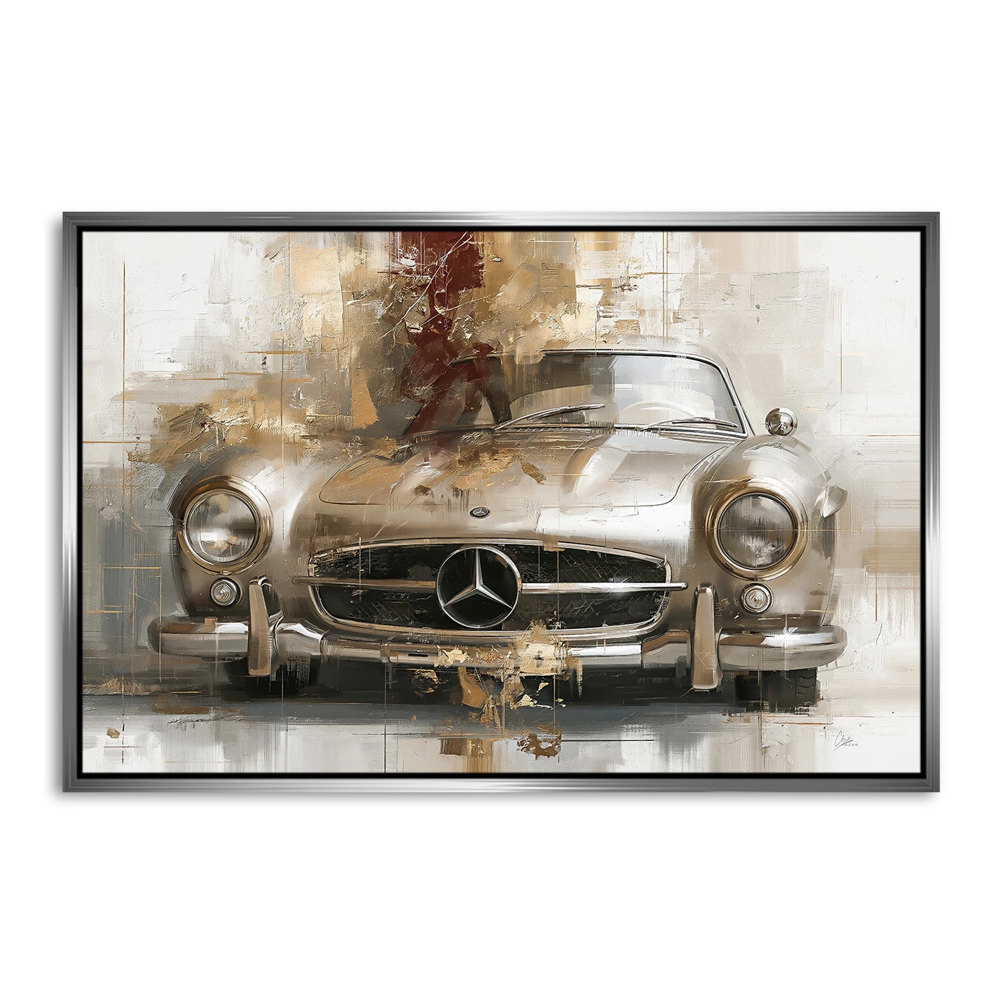 Mercedes 300SL Legende AluDibond Wandbild