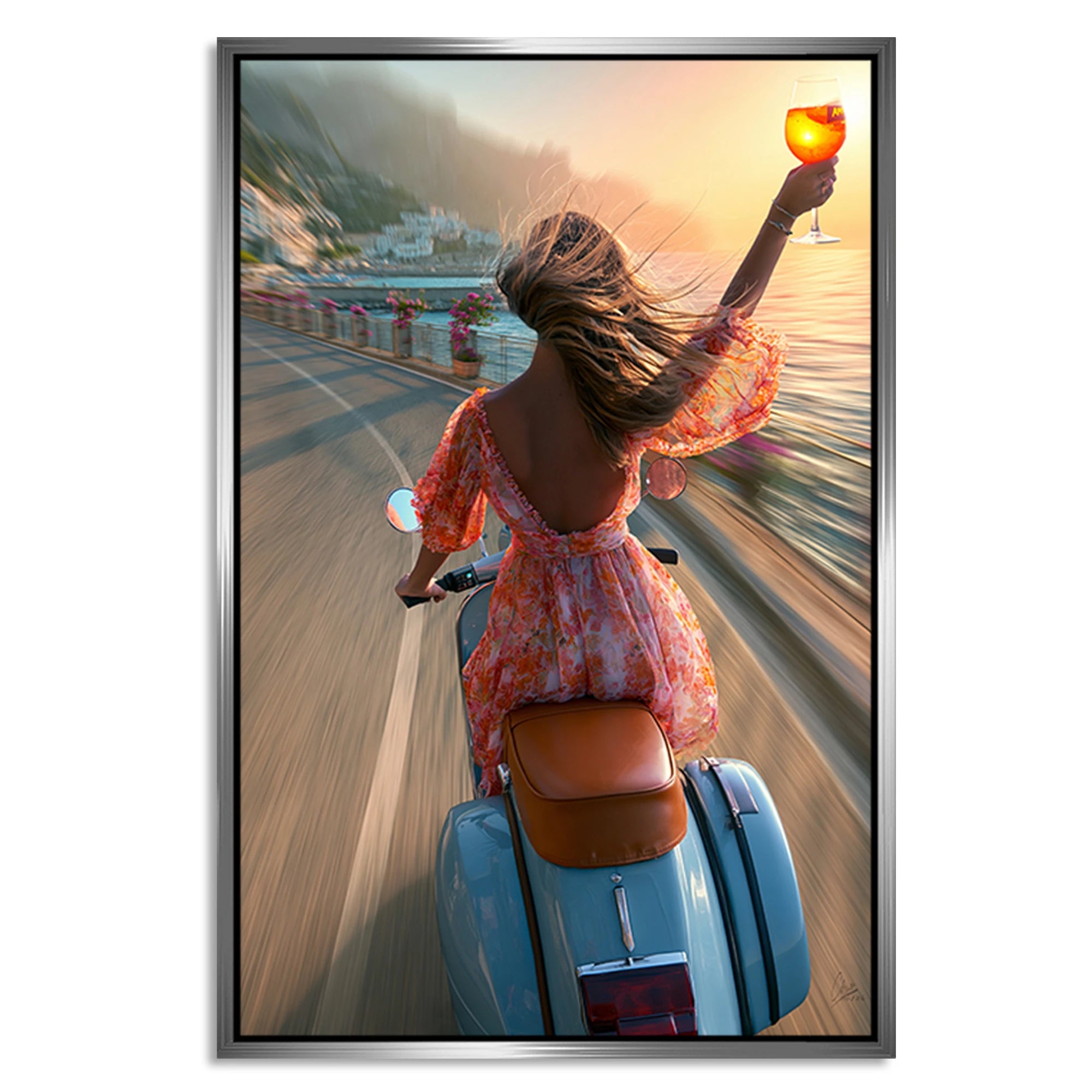Vespa Summerglam Alu Dibond Wandbild