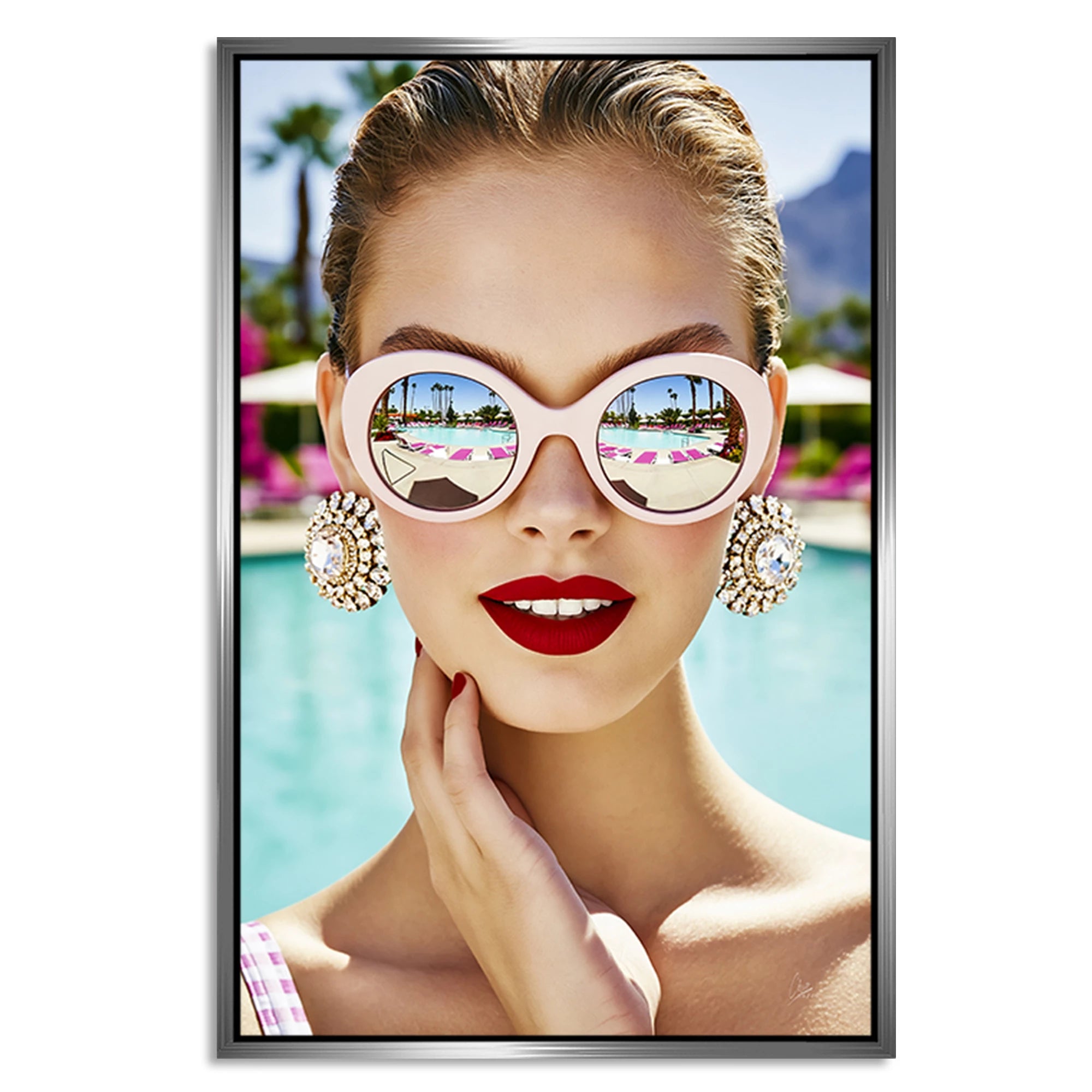 Sunny Glam Alu Dibond Wandbild