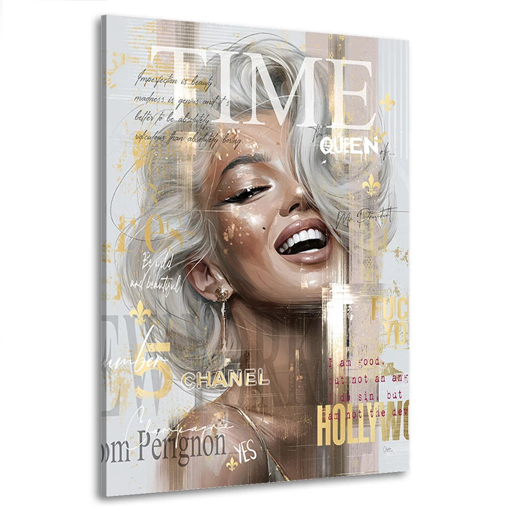 Marilyn Monroe Cover Alu Dibond Wandbild