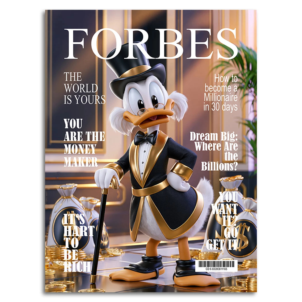 Forbes Dagobert Time Alu Dibond Wandbild
