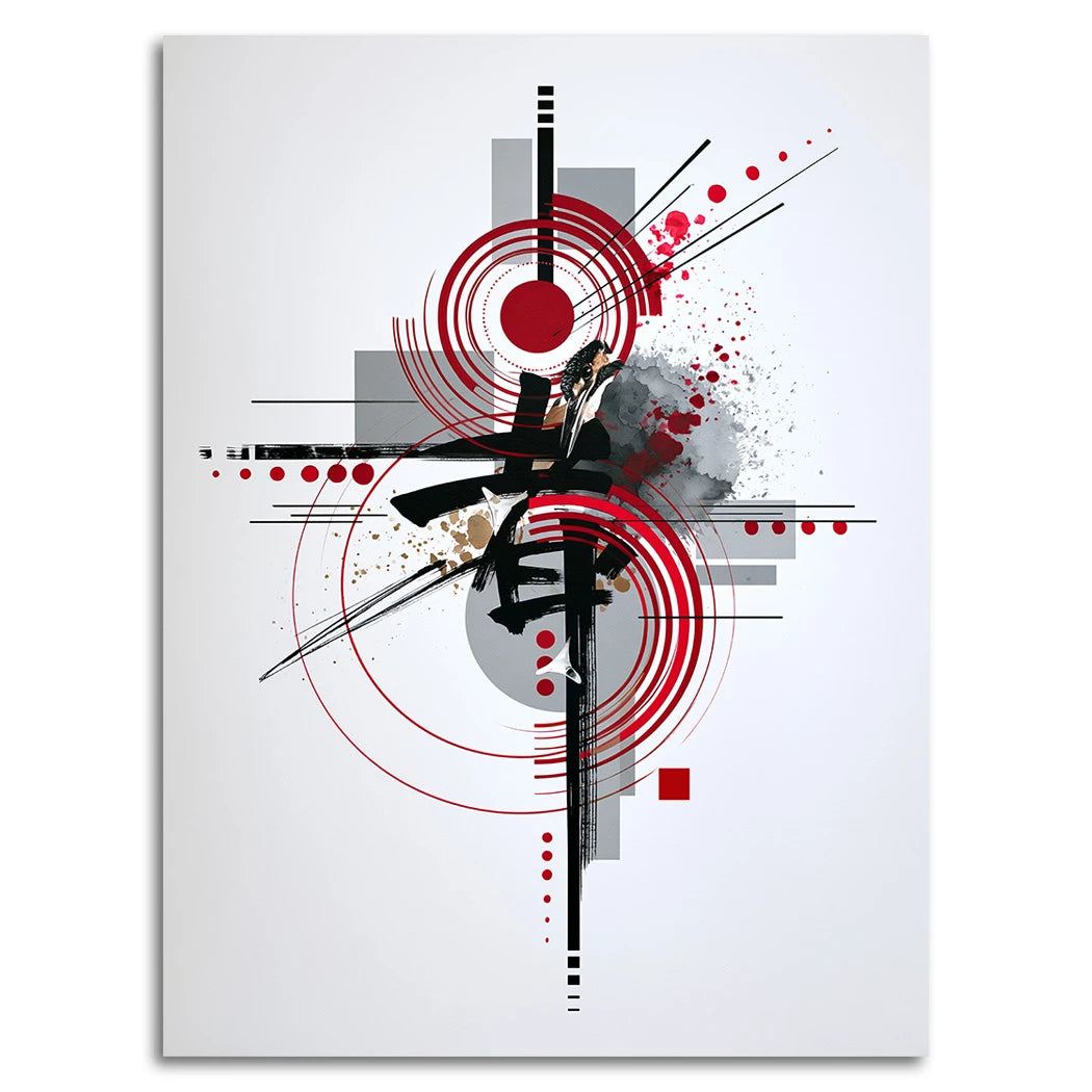 Zen Geometrie Alu Dibond Wandbild