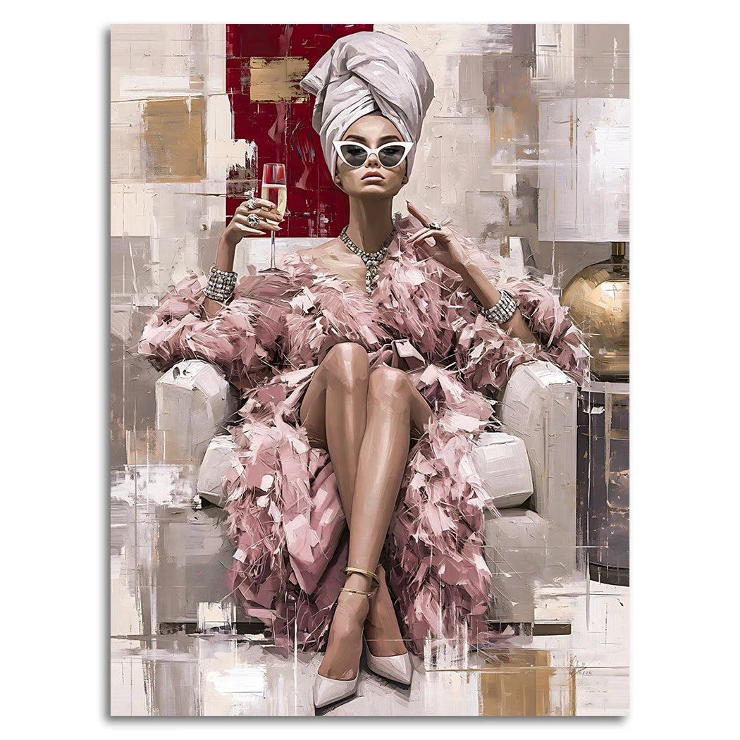 Champagner Moment Alu Dibond Wandbild