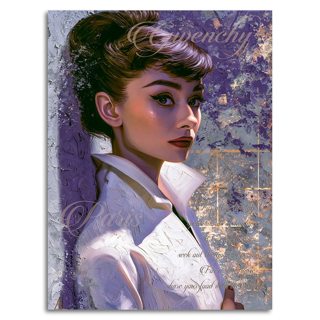 Audrey Couture Alu Dibond Wandbild