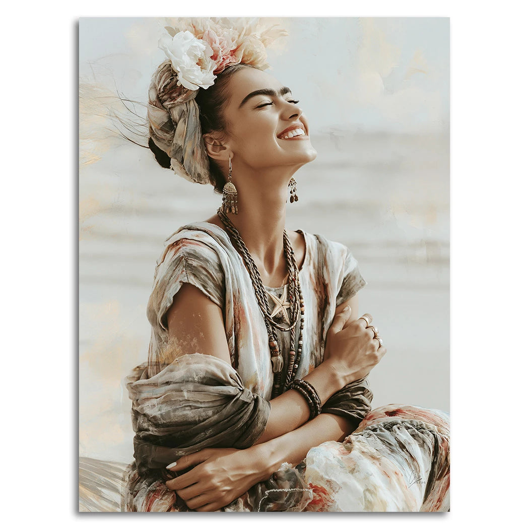 Frida Meeresglück Alu Dibond Wandbild