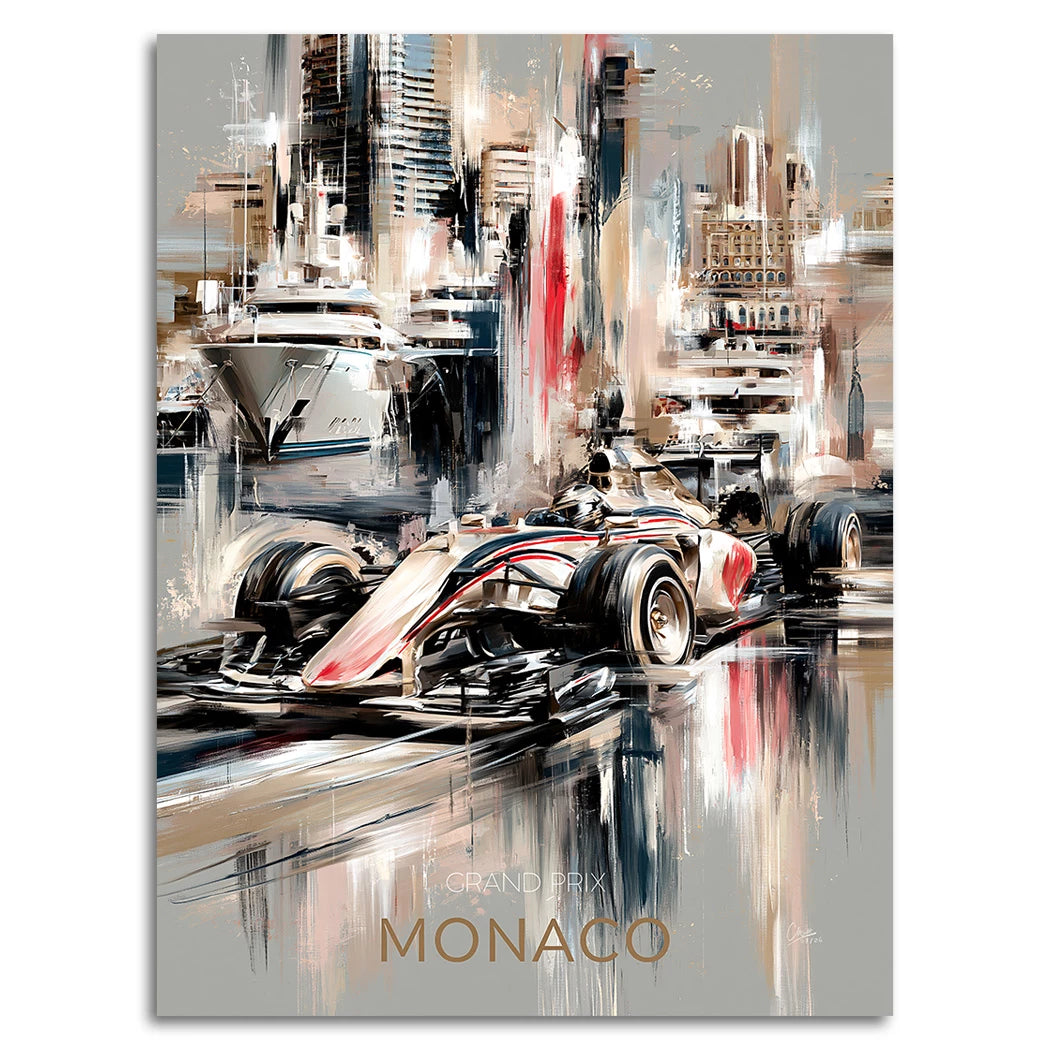 Monaco Formula Alu Dibond Wandbild