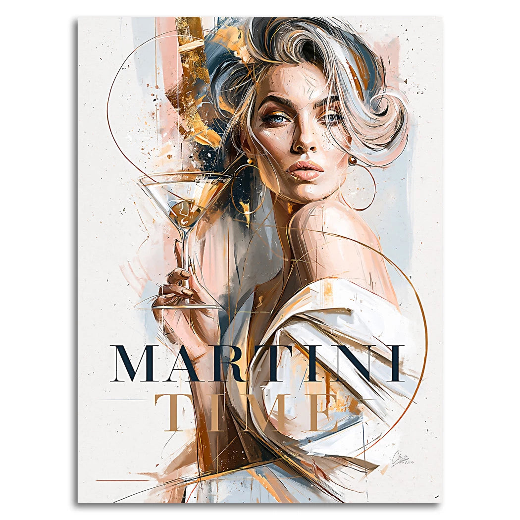 Martini Diva Alu Dibond Wandbild