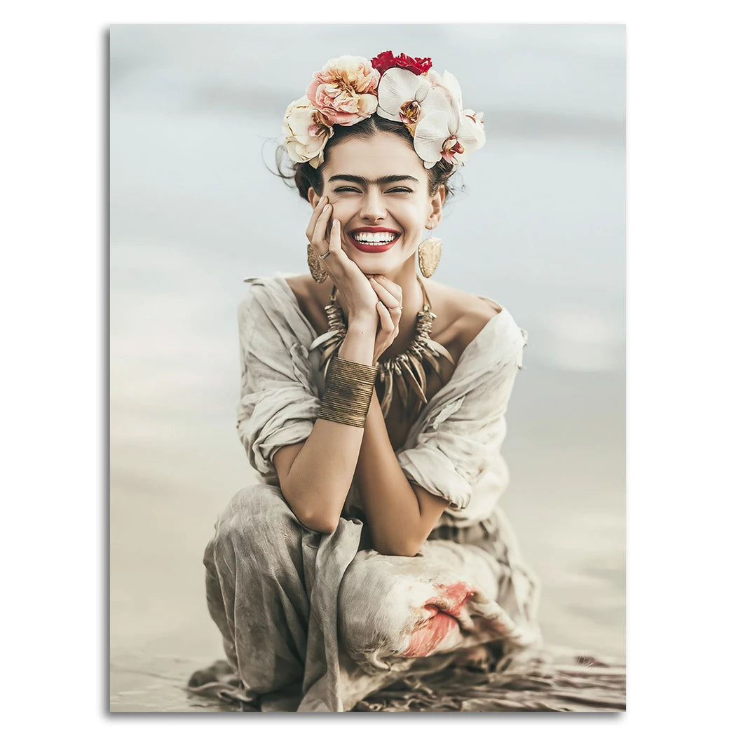 Frida Kahlo Summer Alu Dibond Wandbild