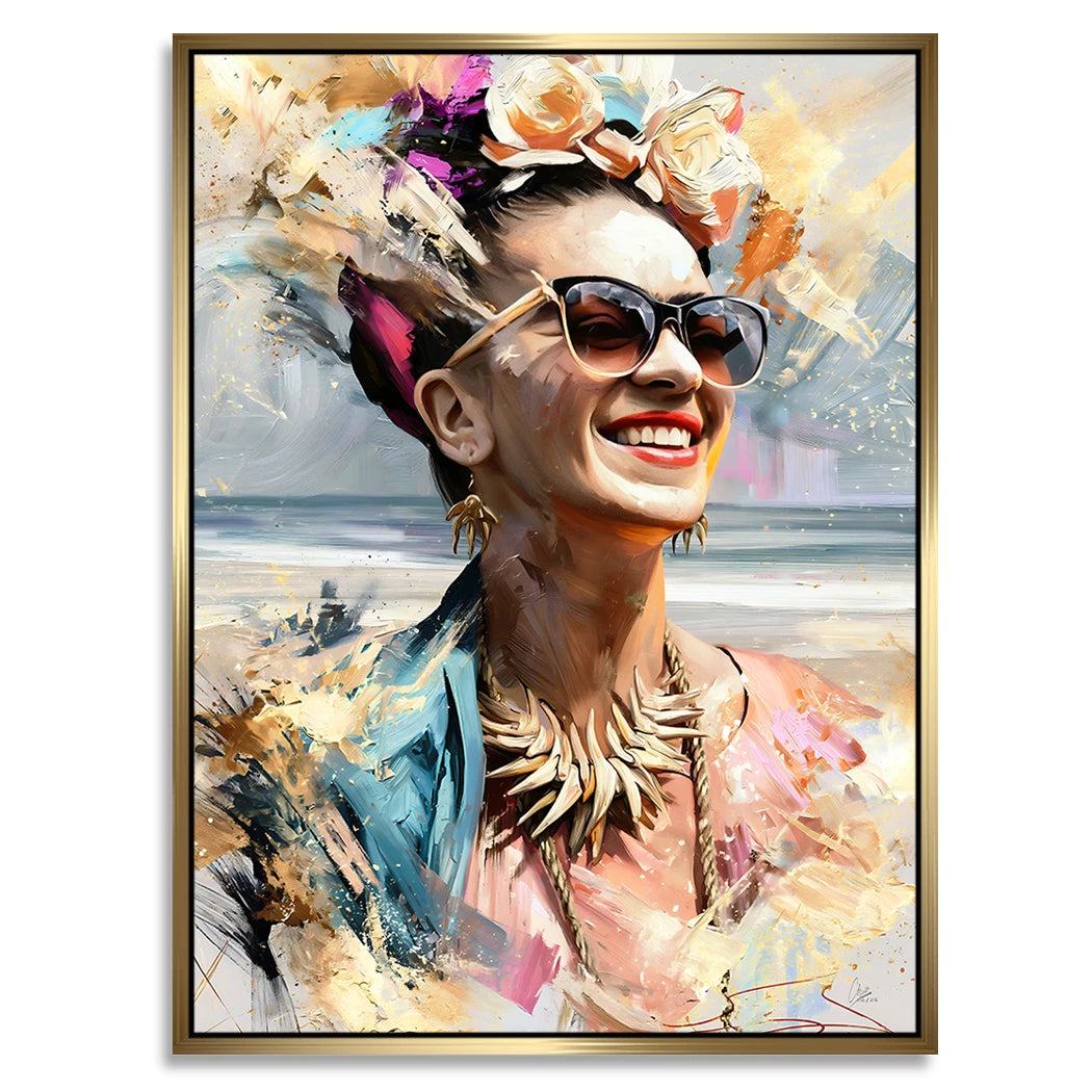 Frida Beach Alu Dibond Wandbild