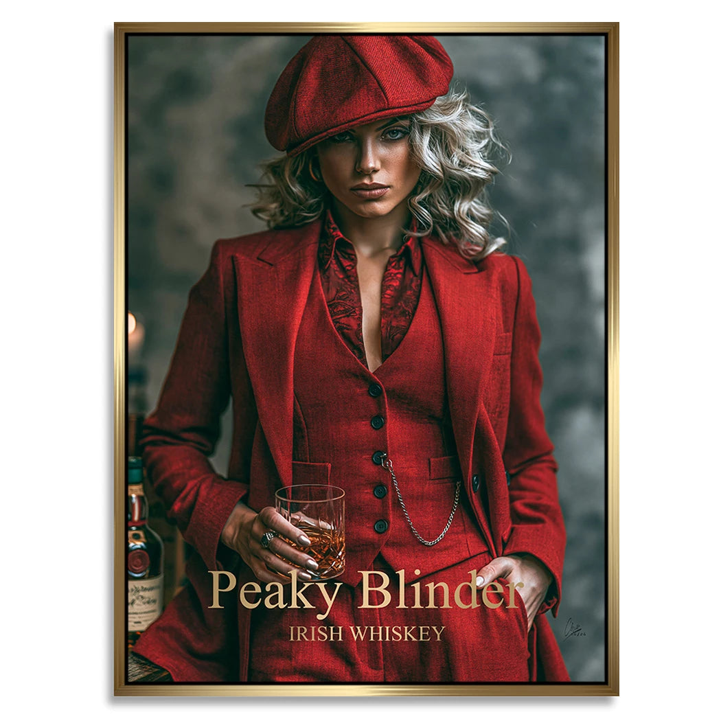 Peaky Blinder Lady Alu Dibond Wandbild