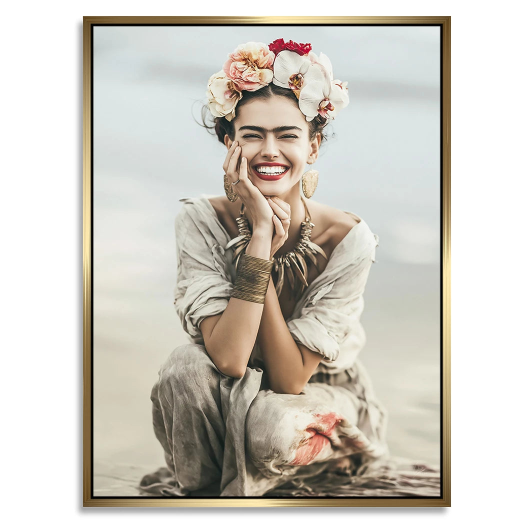 Frida Kahlo Summer Alu Dibond Wandbild