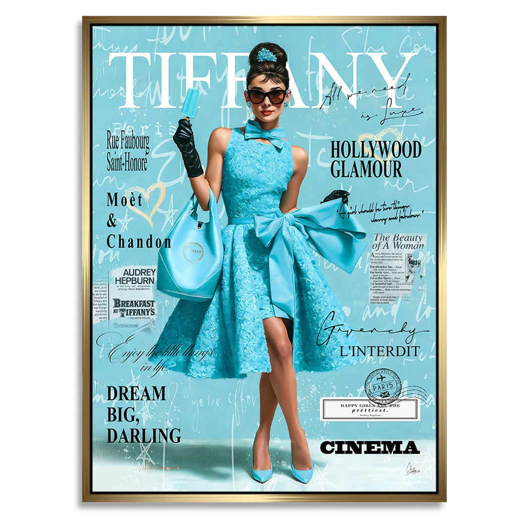 Audrey Tiffany Chic Alu Dibond Wandbild